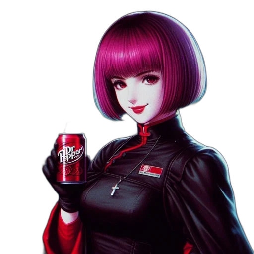 robot, jacket, bottle, cyberpunk transparent PNG cut-out