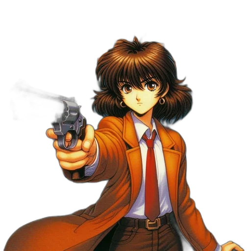 weapon, jacket, staff, animal transparent PNG cut-out