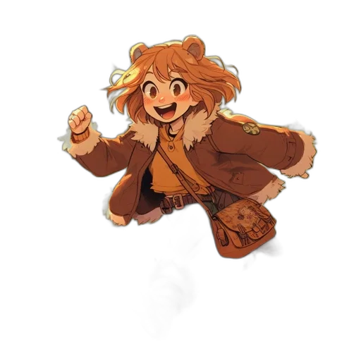 staff, jacket, creature, concept art transparent PNG cut-out