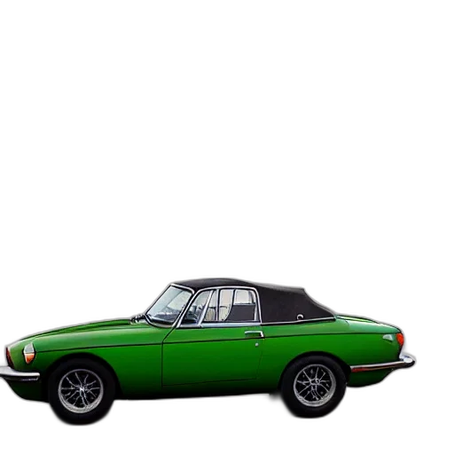 car, crown, 3d render, photorealistic transparent PNG cut-out
