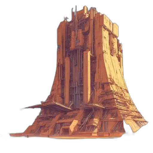 building, crown, robot, weapon transparent PNG cut-out