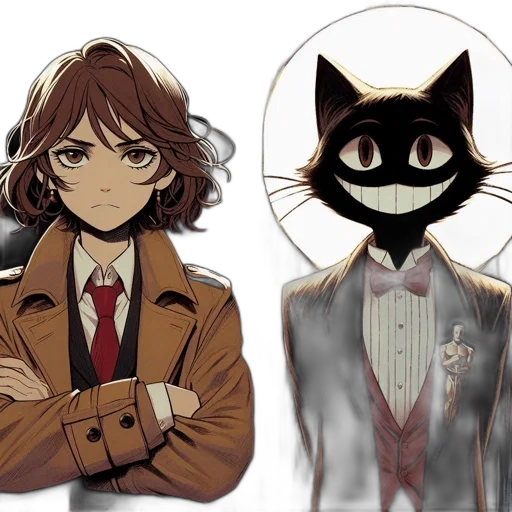anime, concept art, cartoon, comic book art transparent PNG cut-out