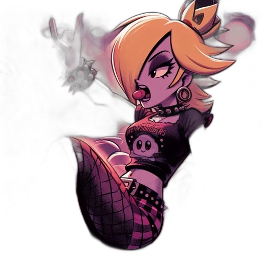 dress, mask, staff, creature transparent PNG cut-out