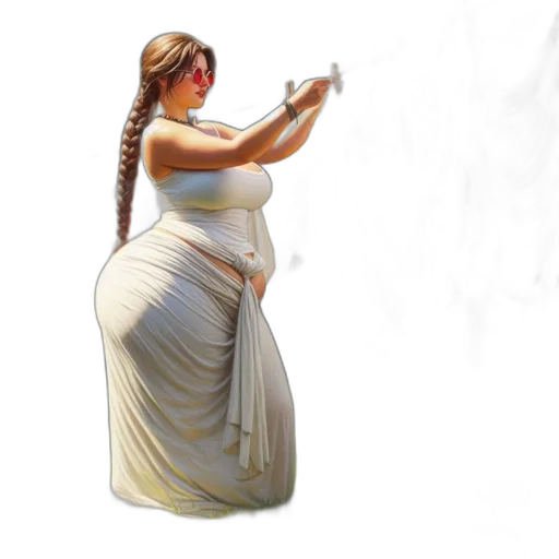 dress, staff, weapon, concept art transparent PNG cut-out