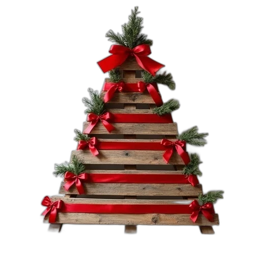 tree, christmas, shelf, made transparent PNG cut-out