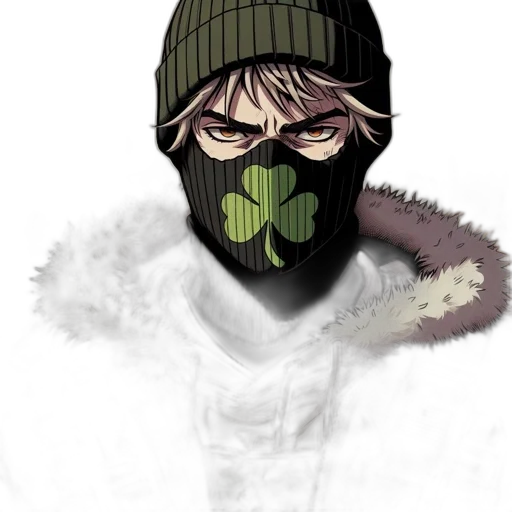 mask, jacket, face, hat transparent PNG cut-out