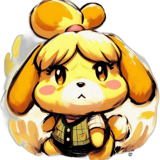staff, animal, creature, pixel art transparent PNG cut-out