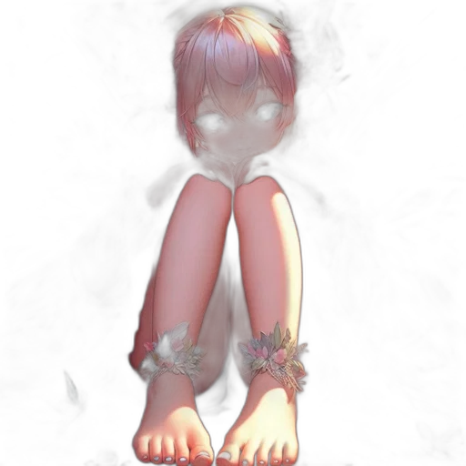 creature, dress, mask, staff transparent PNG cut-out