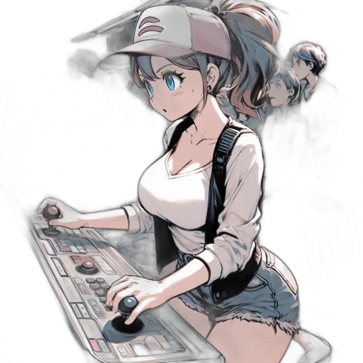 weapon, robot, hat, staff transparent PNG cut-out