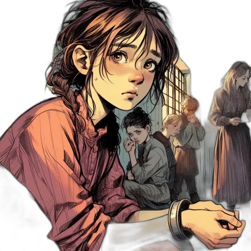 comic book art, concept art, watercolor, anime transparent PNG cut-out