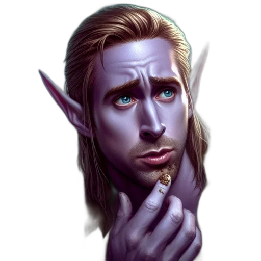 face, staff, fantasy art, concept art transparent PNG cut-out