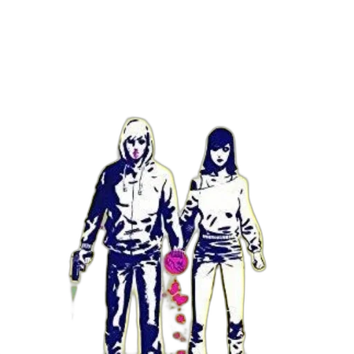jacket, comic book art, concept art, pixel art transparent PNG cut-out