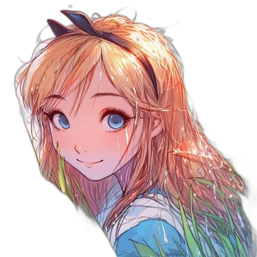 hair, dress, face, crown transparent PNG cut-out