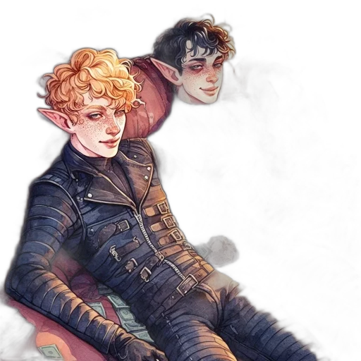 jacket, dragon, watercolor, concept art transparent PNG cut-out