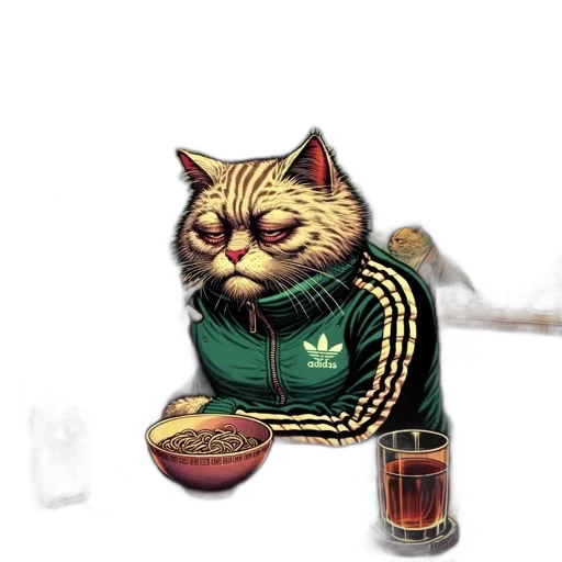 jacket, food, animal, pixel art transparent PNG cut-out