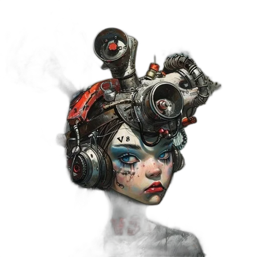 robot, mask, face, hat transparent PNG cut-out