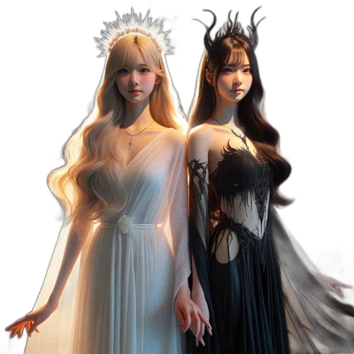 dress, fantasy art, 3d render, concept art transparent PNG cut-out