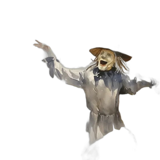 mask, staff, creature, animal transparent PNG cut-out