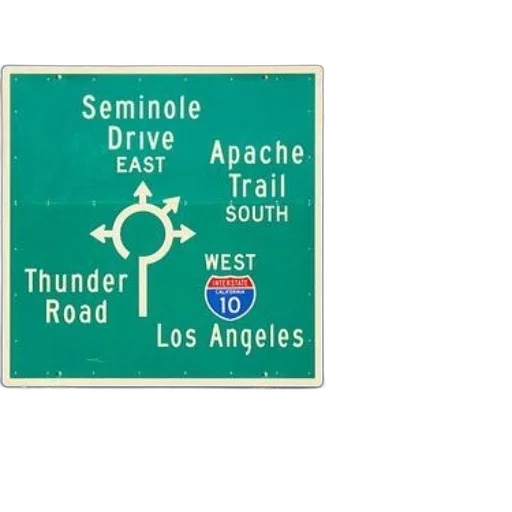 green, highway, sign, directions transparent PNG cut-out