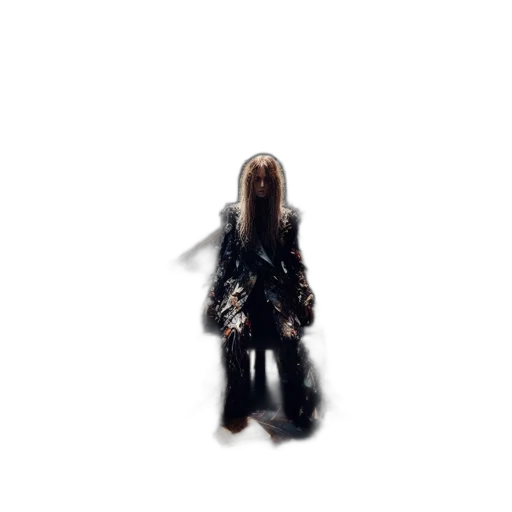 hair, creature, jacket, robot transparent PNG cut-out