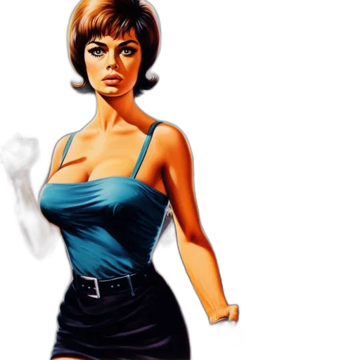 dress, comic book art, photorealistic, concept art transparent PNG cut-out