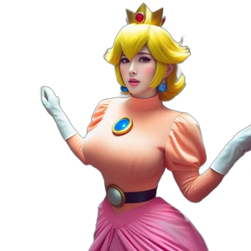 dress, crown, concept art, 3d render transparent PNG cut-out