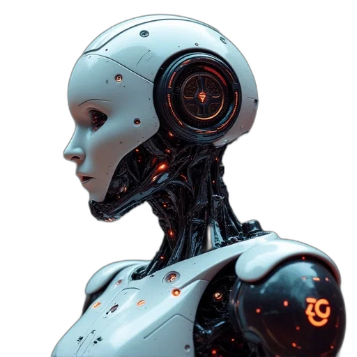 robot, face, animal, creature transparent PNG cut-out