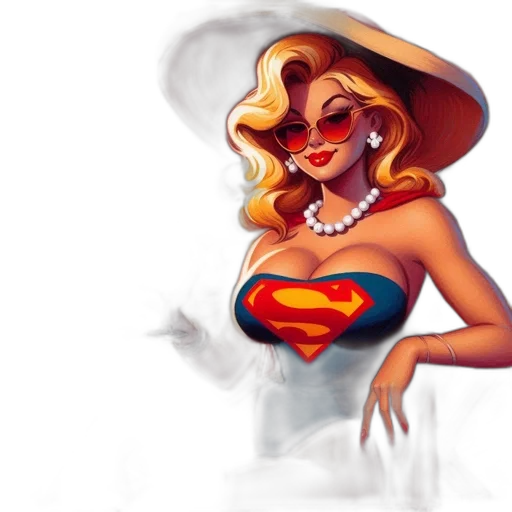 hat, comic book art, concept art, fantasy art transparent PNG cut-out