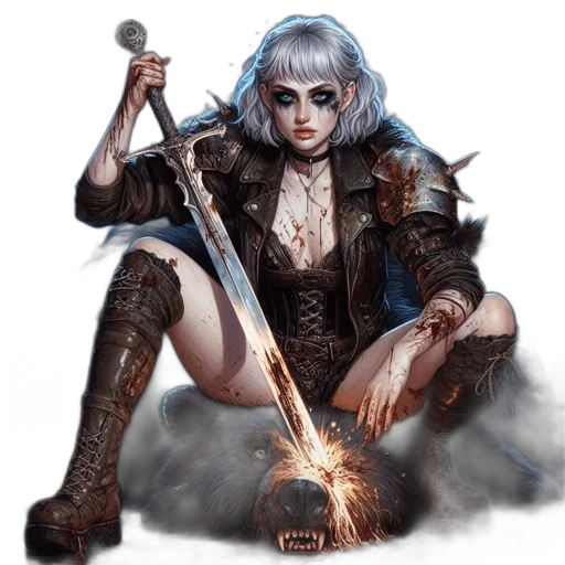 staff, weapon, sword, fantasy art transparent PNG cut-out