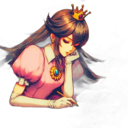 crown, dress, jewelry, staff transparent PNG cut-out
