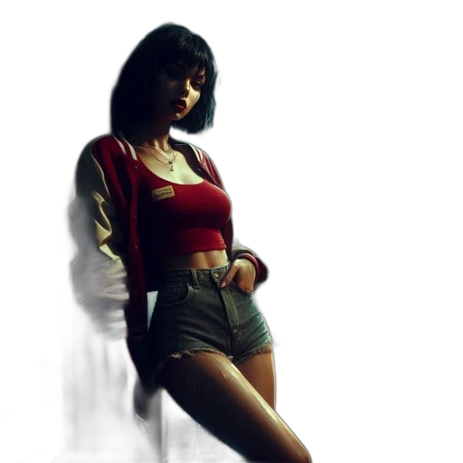 jacket, concept art, photorealistic, 3d render transparent PNG cut-out