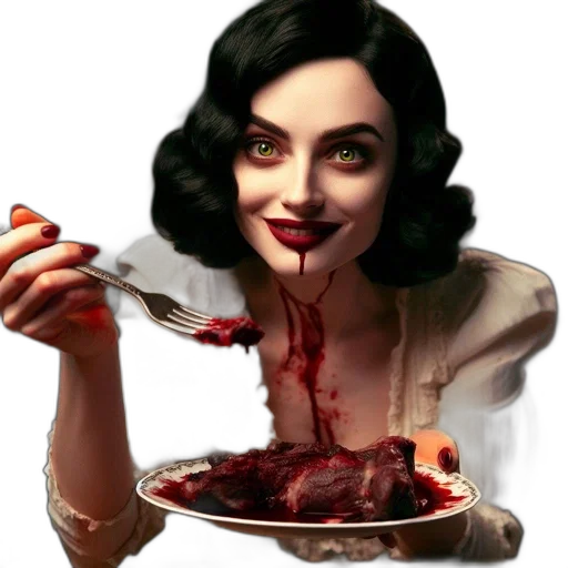 food, face, concept art, comic book art transparent PNG cut-out
