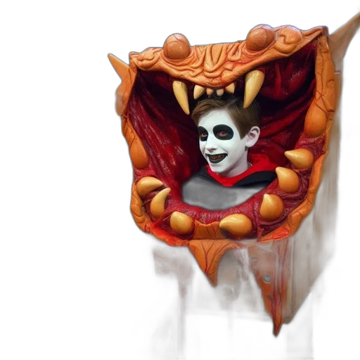 mask, crown, face, creature transparent PNG cut-out