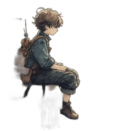 weapon, sword, creature, jacket transparent PNG cut-out