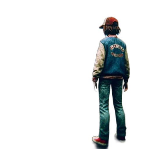 jacket, hat, concept art, 3d render transparent PNG cut-out