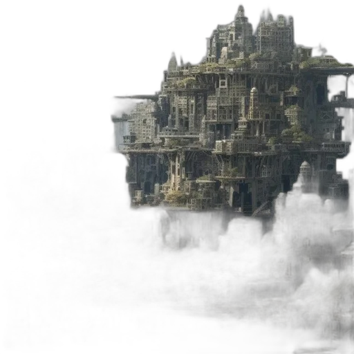 building, robot, concept art, fantasy art transparent PNG cut-out