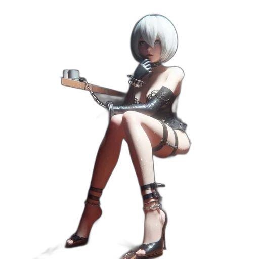 weapon, robot, staff, dress transparent PNG cut-out