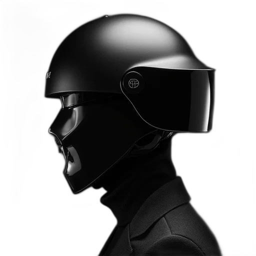 robot, mask, face, jacket transparent PNG cut-out