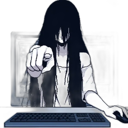 hair, creature, staff, face transparent PNG cut-out