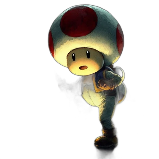 hat, robot, creature, staff transparent PNG cut-out