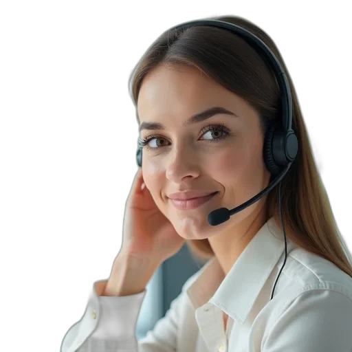 staff, female, call, centre transparent PNG cut-out