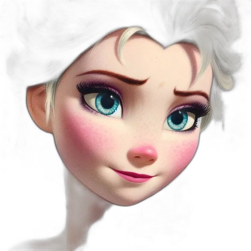 face, crown, 3d render, photorealistic transparent PNG cut-out