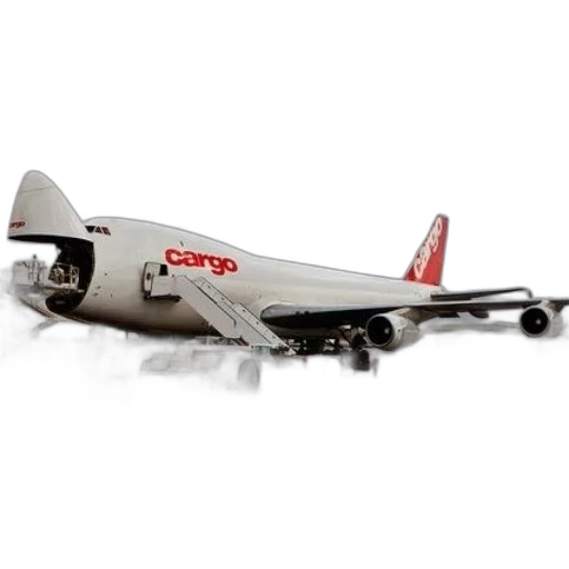 3d render, large, cargo, plane transparent PNG cut-out