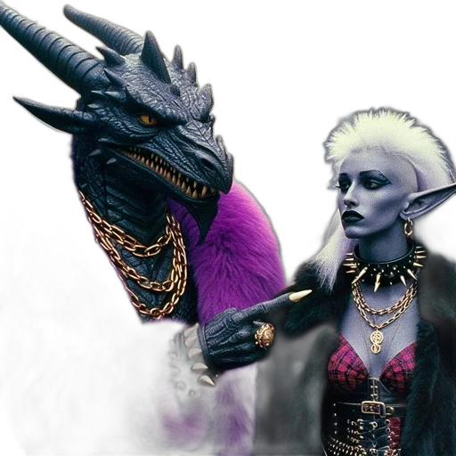 dragon, staff, creature, jewelry transparent PNG cut-out