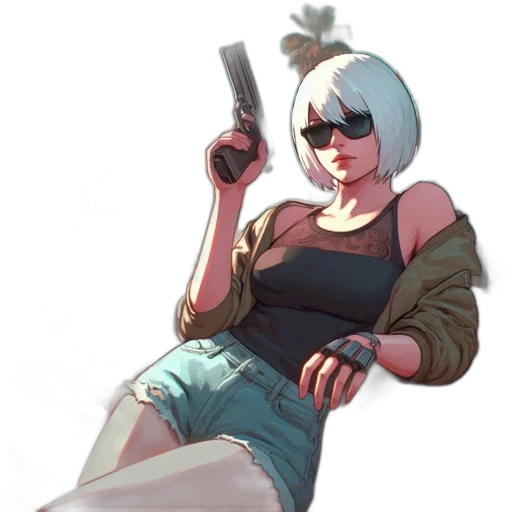 weapon, jacket, staff, concept art transparent PNG cut-out
