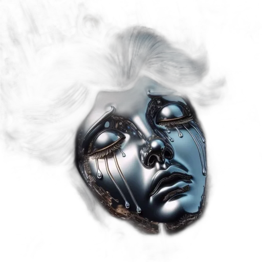 mask, face, robot, crown transparent PNG cut-out
