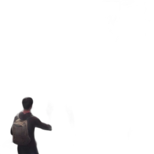 jacket, weapon, staff, robot transparent PNG cut-out