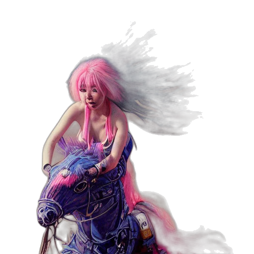 dragon, hair, dress, fantasy art transparent PNG cut-out