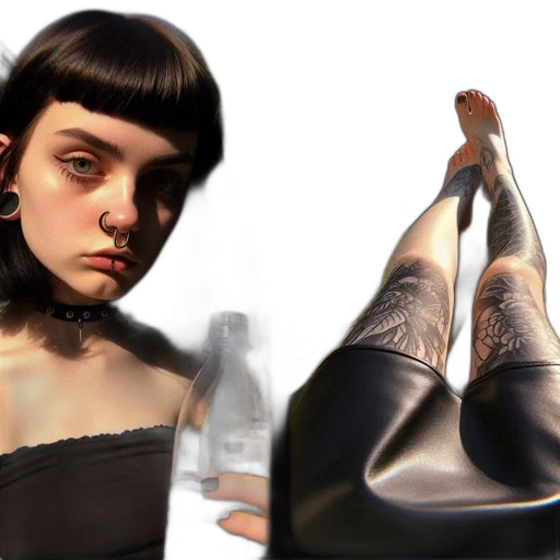 shoes, dress, face, mask transparent PNG cut-out