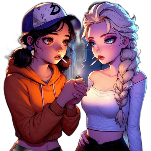 comic book art, concept art, cartoon, anime transparent PNG cut-out